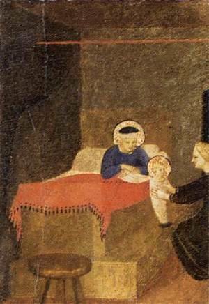 Giotto Di Bondone - Birth of the Virgin