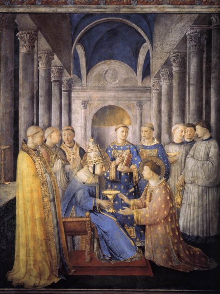 St Peter Consacrates St Lawrence as Deacon