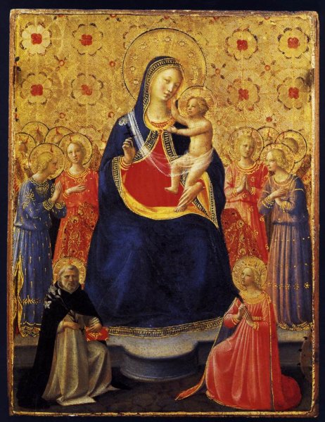 Virgin and Child with Sts Dominic and Catherine of Alexandria