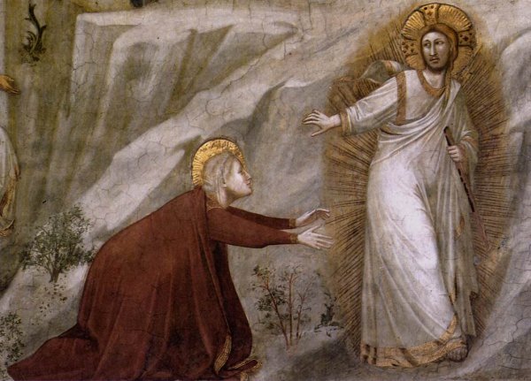 Scenes from the Life of Mary Magdalene Noli me tangere (detail)