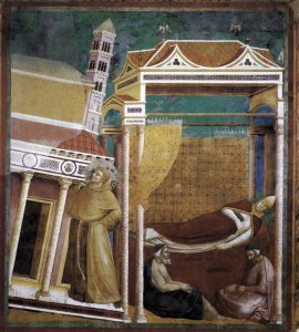 Legend of St Francis- 6. Dream of Innocent III (detail 1)  1297-99