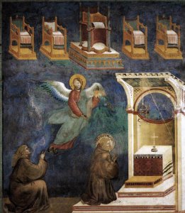 Legend of St Francis- 10. Exorcism of the Demons at Arezzo 1297-99