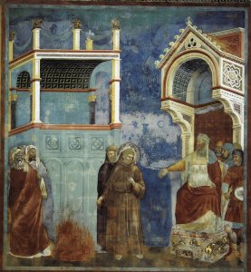 Legend of St Francis- 10. Exorcism of the Demons at Arezzo 1297-99