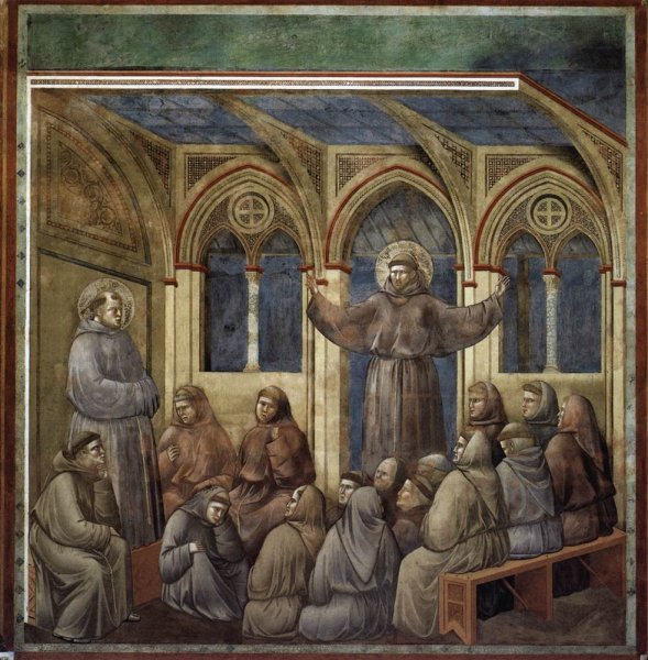 Legend of St Francis- 18. Apparition at Arles 1297-1300 2