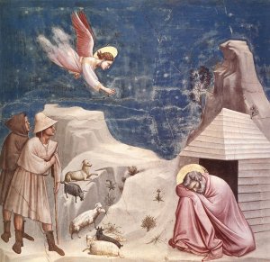 No. 4 Scenes from the Life of Joachim- 4. Joachim's Sacrificial Offering 1304-06