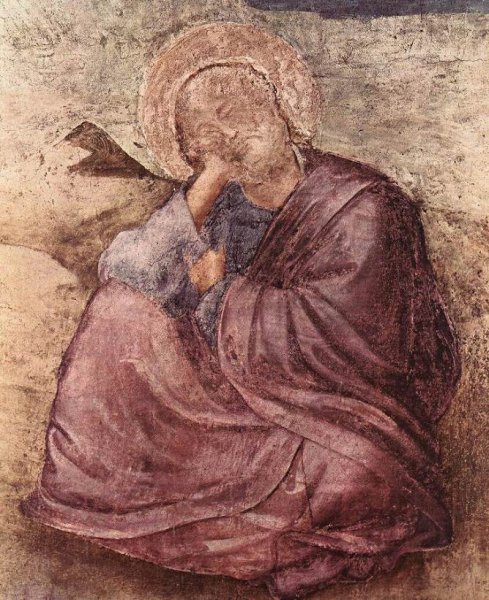 Scenes from the Life of St John the Evangelist- 1. St John on Patmos (detail) 1320