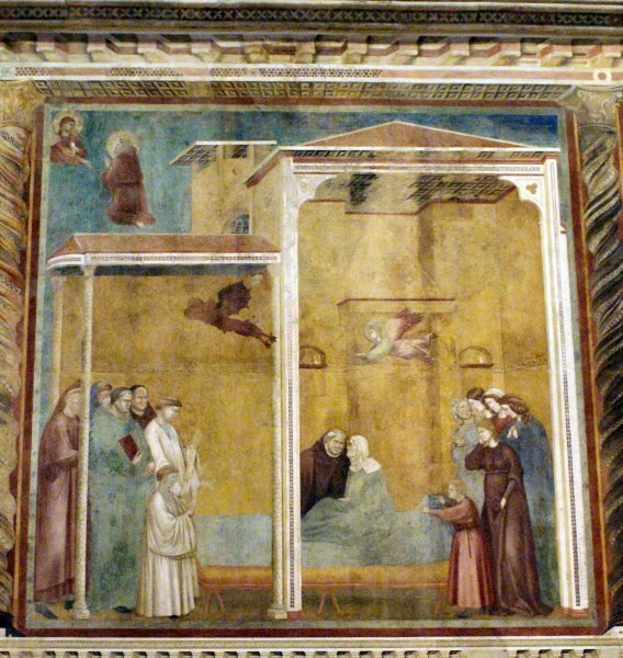 Confession of the woman come back to life,Basilica of Saint Francis,Assisi