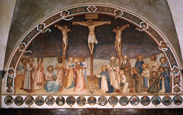 Crucifixion and Saints